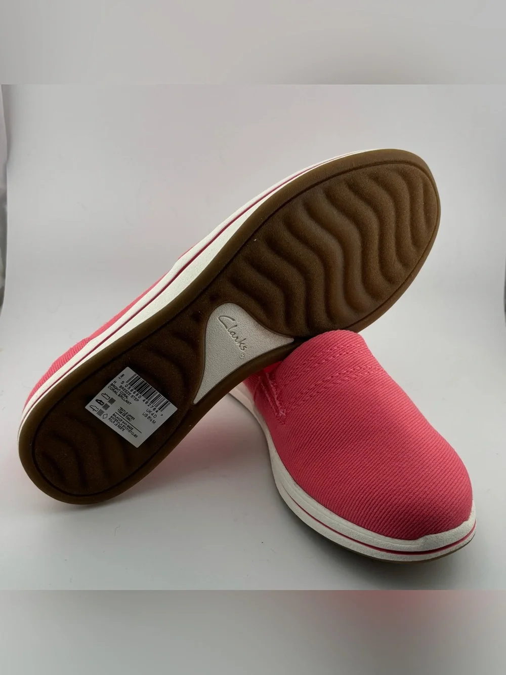 Clarks canvas slip